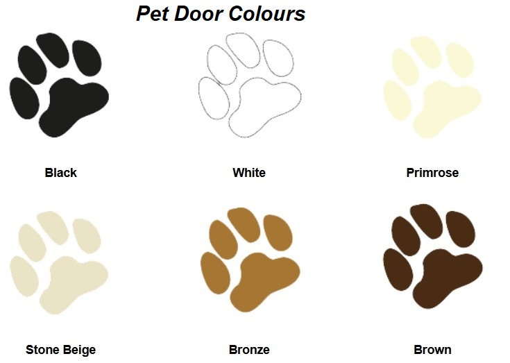 Pet Doors in Six Colours