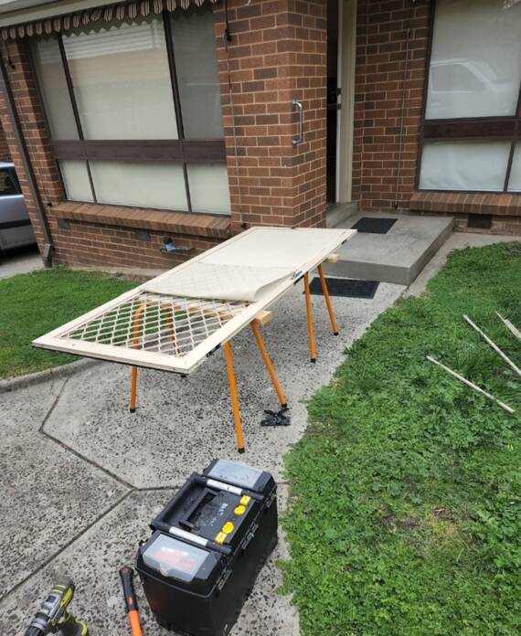 Door Security Mesh Installation