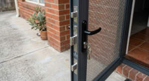 Security Screen Door Three-Point Locking System Melbourne