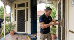 Steel Security Screen Doors Melbourne Installation