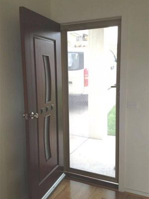 Cb: A1 Clear Breeze Hinged Security Door Perfect For Enclosures With Out The Obstruction Of Grilles.