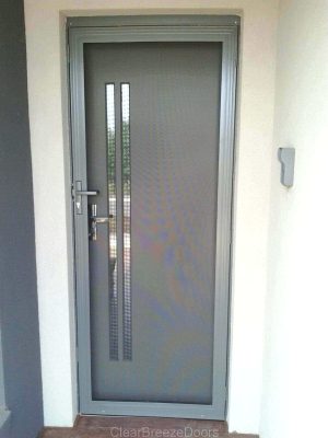 Cb: 1 Clear Breeze Stainless Steel Mesh Door Woodland Grey