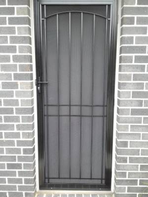 CB: 39 Clear Breeze Yarra Glen Security Door In Black