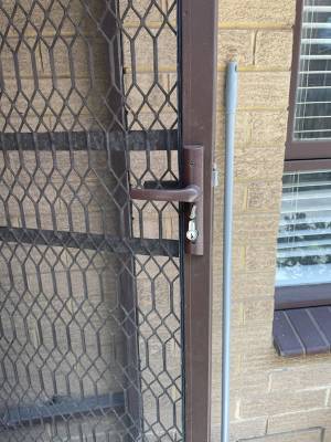 Door & Lock Repairs 10 Brown Screen Door With No Privacy Mesh