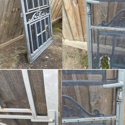 Door & Lock Repairs 1 Steel Security Door Before The Restoration