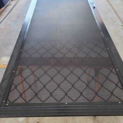 Re-Meshing Screen Door Displaying Privacy Mesh Installed