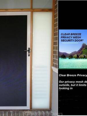 CB: 7 Clear Breeze Privacy Mesh Security Door